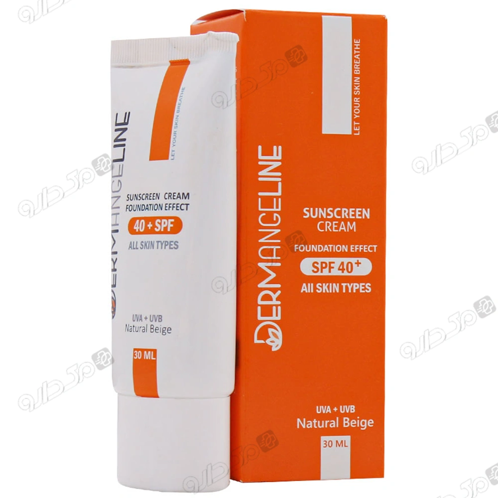 ضد آفتاب کرم پودری بژ طبیعی درم انجلین